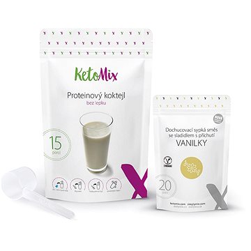 KetoMix Proteinový koktejl KetoMix 450g - 15 porcí (vanilka)