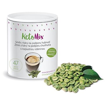 KetoMix Instantní káva na podporu hubnutí s matchou a zelenou kávou, 47 porcí
