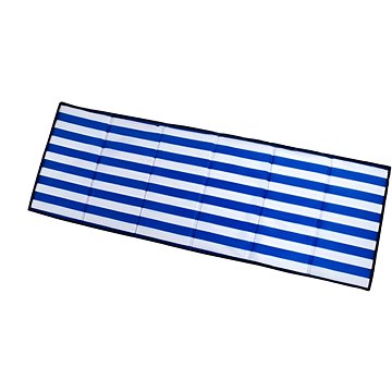 Malatec 10065 Skládací rohož na kempování, pláž 205 × 70 × 2 cm modrobílá