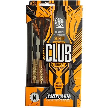 Harrows Soft Club Brass T12 s plastovým hrotem 16g