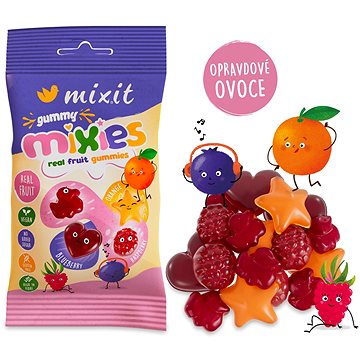 Ovocné Mixies - přírodní želé bonbony 35g