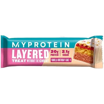 MyProtein 6 Layer Bar 60 g, Vanilla Birthday Cake