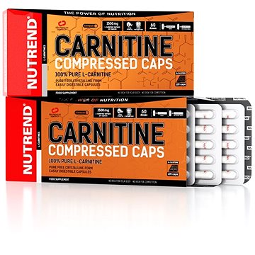 Nutrend Carnitine Compressed Caps, 120 kapslí,