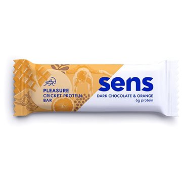 SENS Pleasure Protein tyčinka s cvrččí moukou, 40g, tmavá čokoláda & pomeranč