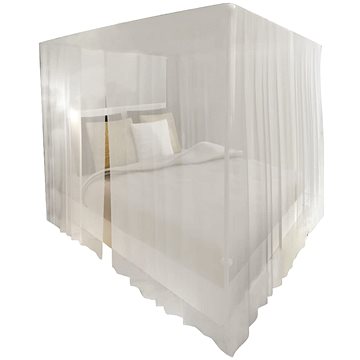 Moskytiéra nad postel 2 ks - hranatá - 220 x 200 x 210 cm - bílá