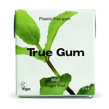 TRUE GUM žvýkačky bez cukru 21g s příchutí máta