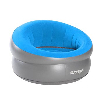 Vango Inflatable Donut Flocked Chair DLX Mykonos Blue