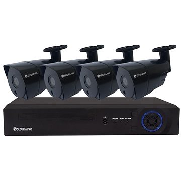 Kamerový systém Securia Pro IP 3MPx NVR4CHV3-B, bez disku