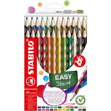 E-shop STABILO EASYcolors für Rechtshänder - Set mit 24 Farben