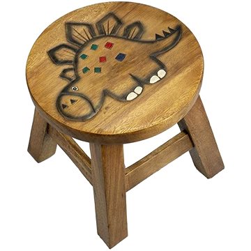Dřevěná dětská stolička - DINOSAURUS
