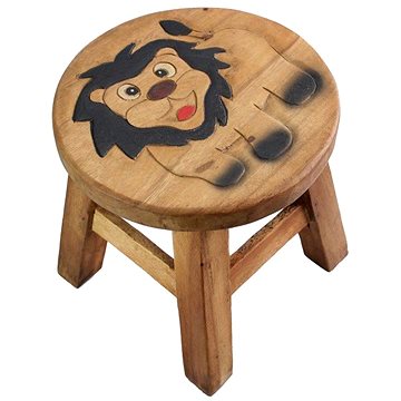 Dřevěná dětská stolička - LEV