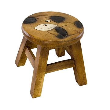 Dřevěná dětská stolička - MRKACÍ PEJSEK