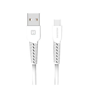 E-shop Swissten Datenkabel USB-C 1 m weiss