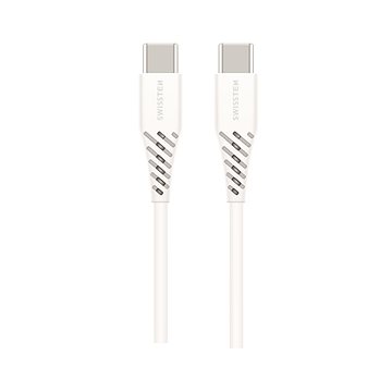 E-shop Swissten USB-C/USB-C Kabel - 100 Watt 5 A - weiß