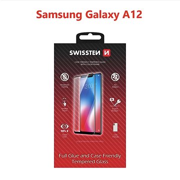 E-shop Swissten Case Friendly für Samsung Galaxy A12 schwarz