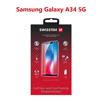 E-shop Swissten 3D Full Glue für Samsung A346 Galaxy A34 5G schwarz