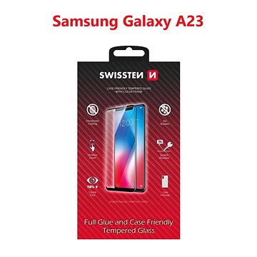 E-shop Swissten 3D Full Glue für das Samsung A235 Galaxy A23 schwarz