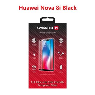 E-shop Swissten 3D Full Glue für Huawei NOVA 8i schwarz