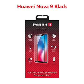 E-shop Swissten 3D Full Glue für Huawei NOVA 9 schwarz