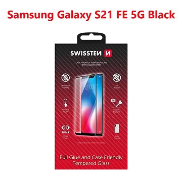 E-shop Swissten 3D Full Glue für Samsung G990 Galaxy S21 FE 5G schwarz