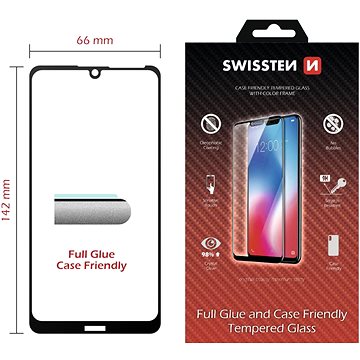E-shop Swissten 3D Full Glue für Huawei Y5 2019/Smart 8s schwarz