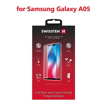 E-shop Swissten 3D Full Glue Samsung Galaxy A05 schwarz