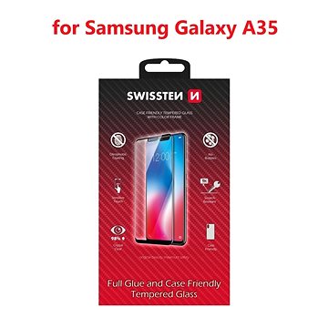 E-shop Swissten 3D Full Glue Samsung Galaxy A35 5G schwarz