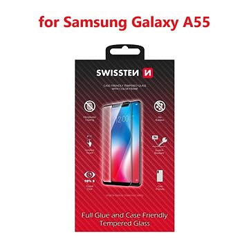 E-shop Swissten Case Friendly für Samsung Galaxy A55 schwarz
