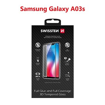 E-shop Swissten 3D Full Glue für Samsung A037 Galaxy A03s schwarz