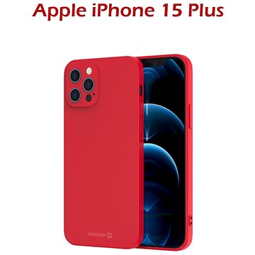 Swissten Soft Joy pro Apple iPhone 15 Plus červené