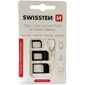 E-shop Swissten 4in1 Sim Adapter