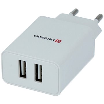 E-shop Swissten-Netzwerkadapter SMART IC 2.1A + Micro-USB-Kabel 1,2 m weiss