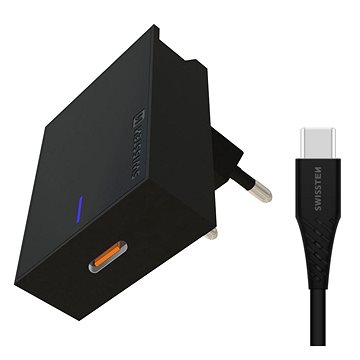 E-shop Swissten Netzteil für Samsung Super Fast Charging 25W + Datenkabel USB-C/USB-C 1,2 m schwarz
