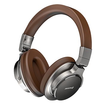 E-shop Swissten Jumbo Bluetooth Stereo-Kopfhörer - silber/braun