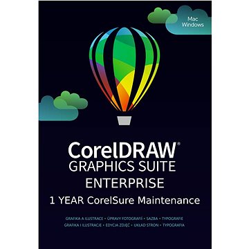 CorelDRAW Graphics Suite Enterprise, Win/Mac, CZ/EN (elektronická licence)