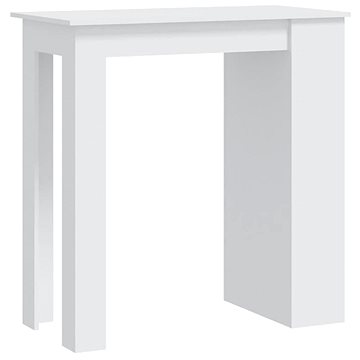 Barový stůl s úložným regálem bílý 102 × 50 × 103,5 cm, 809467
