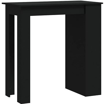 Barový stůl s úložným regálem černý 102 × 50 × 103,5 cm, 809468