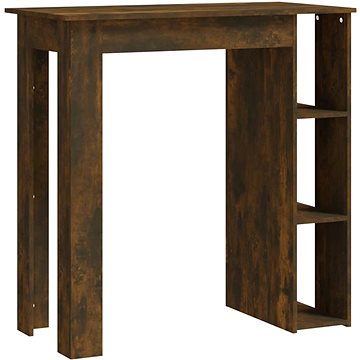 Barový stůl s regálem kouřový dub 102 × 50 × 103,5 cm, 812963