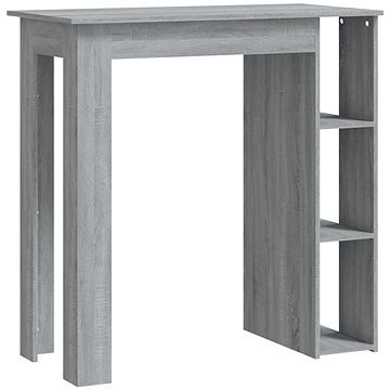 Barový stůl s regálem šedý sonoma 102 × 50 × 103,5 cm, 812964