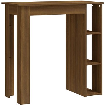 Barový stůl s regálem hnědý dub 102 × 50 × 103,5 cm, 812965