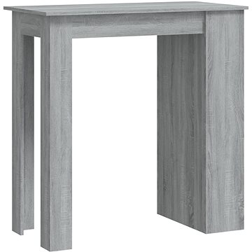 Barový stůl s úložným regálem šedý sonoma 102 × 50 × 103,5 cm, 812967