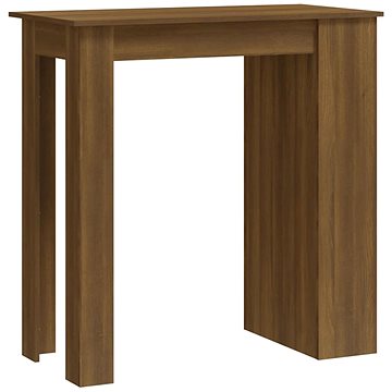 Barový stůl s úložným regálem hnědý dub 102 × 50 × 103,5 cm, 812968