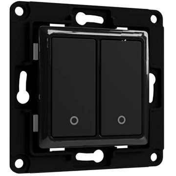 E-shop Shelly WS2, 2-Tasten-Schalter, ohne Frontrahmen, schwarz