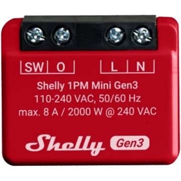 E-shop Shelly Plus 1PM Mini, Schaltmodul, WiFi, Gen3