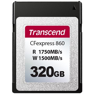 E-shop Transcend CFexpress 860 Typ B 320GB PCIe Gen3 x2