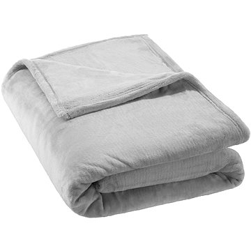 Tectake Hřejivá deka mikroplyš, 220×240 cm, šedá