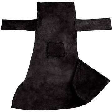 Tectake 2 Deky s rukávy, 200×170 cm,černá