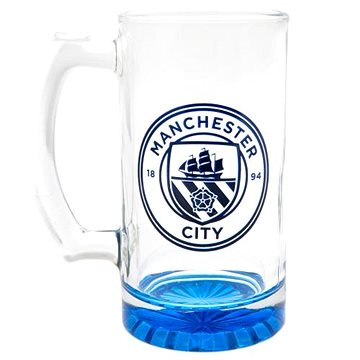 FotbalFans Manchester City FC, modrý znak, 425 ml