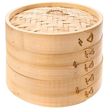TESCOMA Napařovací košík bambusový NIKKO ¤ 20 cm, dvoupatrový