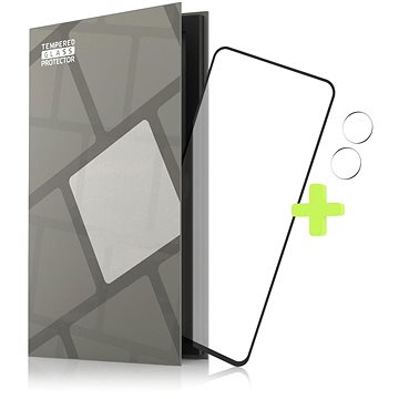 E-shop Tempered Glass Protector mit Rahmen für Asus Zenfone 9, schwarz + Kamera Glas